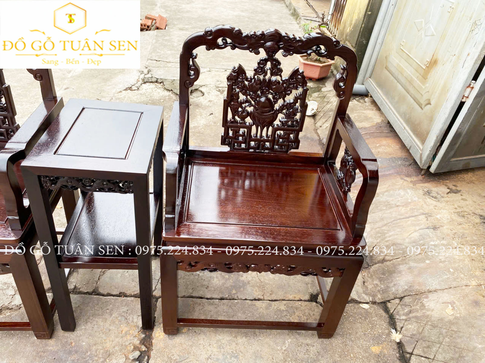 Hình ảnh bộ vách gỗ gụ